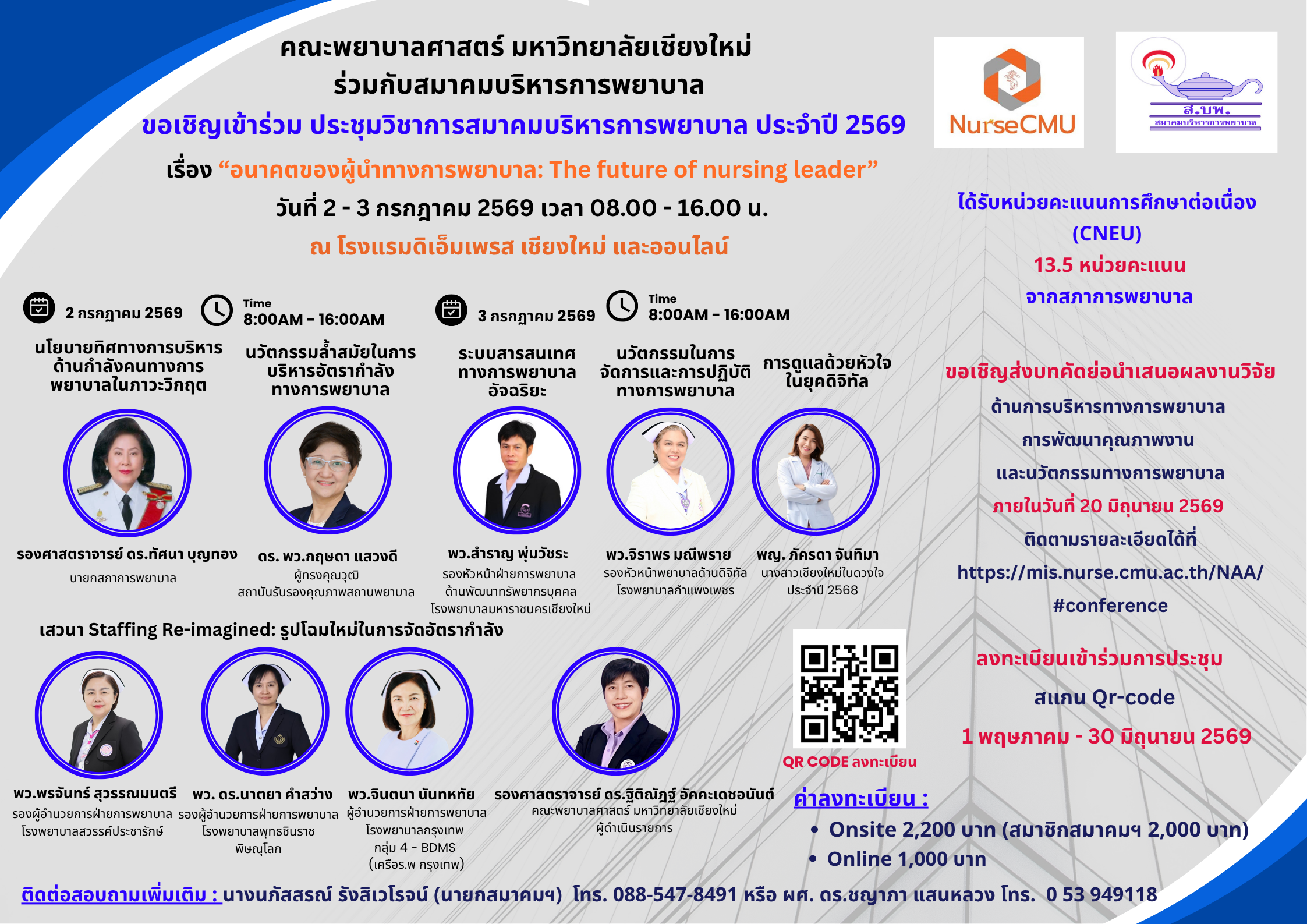 โปสเตอร์งานประชุมวิชาการสมาคมบริหารการพยาบาล